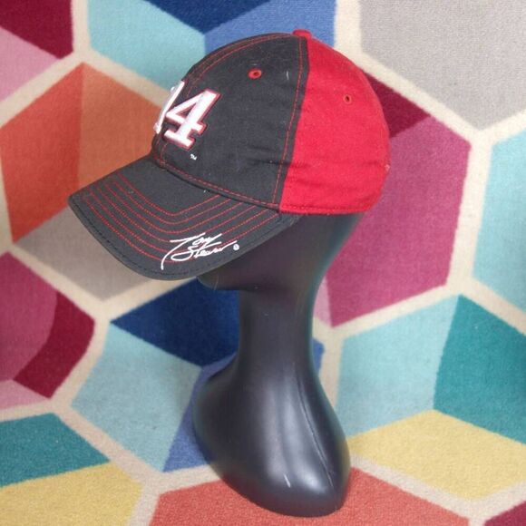 Nascar Racing Tony Stewart Haas # 14 Hat Black Adjustable Cap - Picture 2 of 3